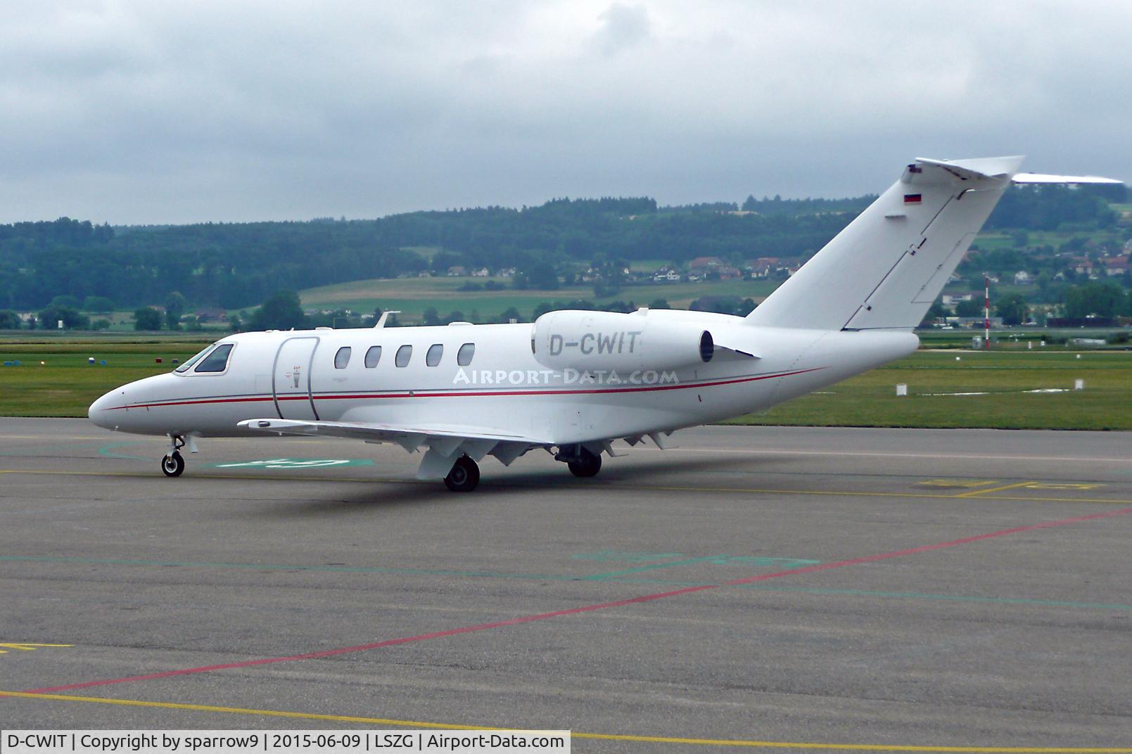 D-CWIT, 2012 Cessna 525C CitationJet CJ4 C/N 525C-0124, at Grenchen airport