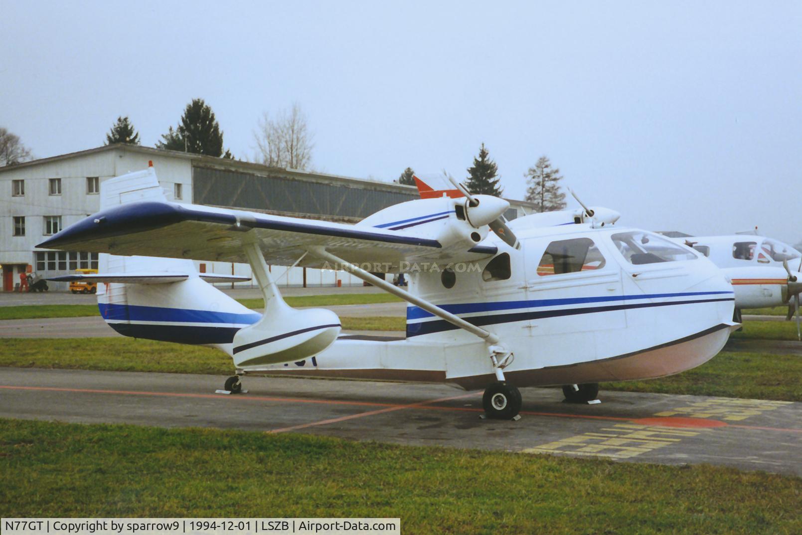 N77GT, 1987 STOL Aircraft UC-1 Twin Bee C/N 024, not long before it was destroyed on the ground in a storm at Berne-Belp airport.
Scanned from a print