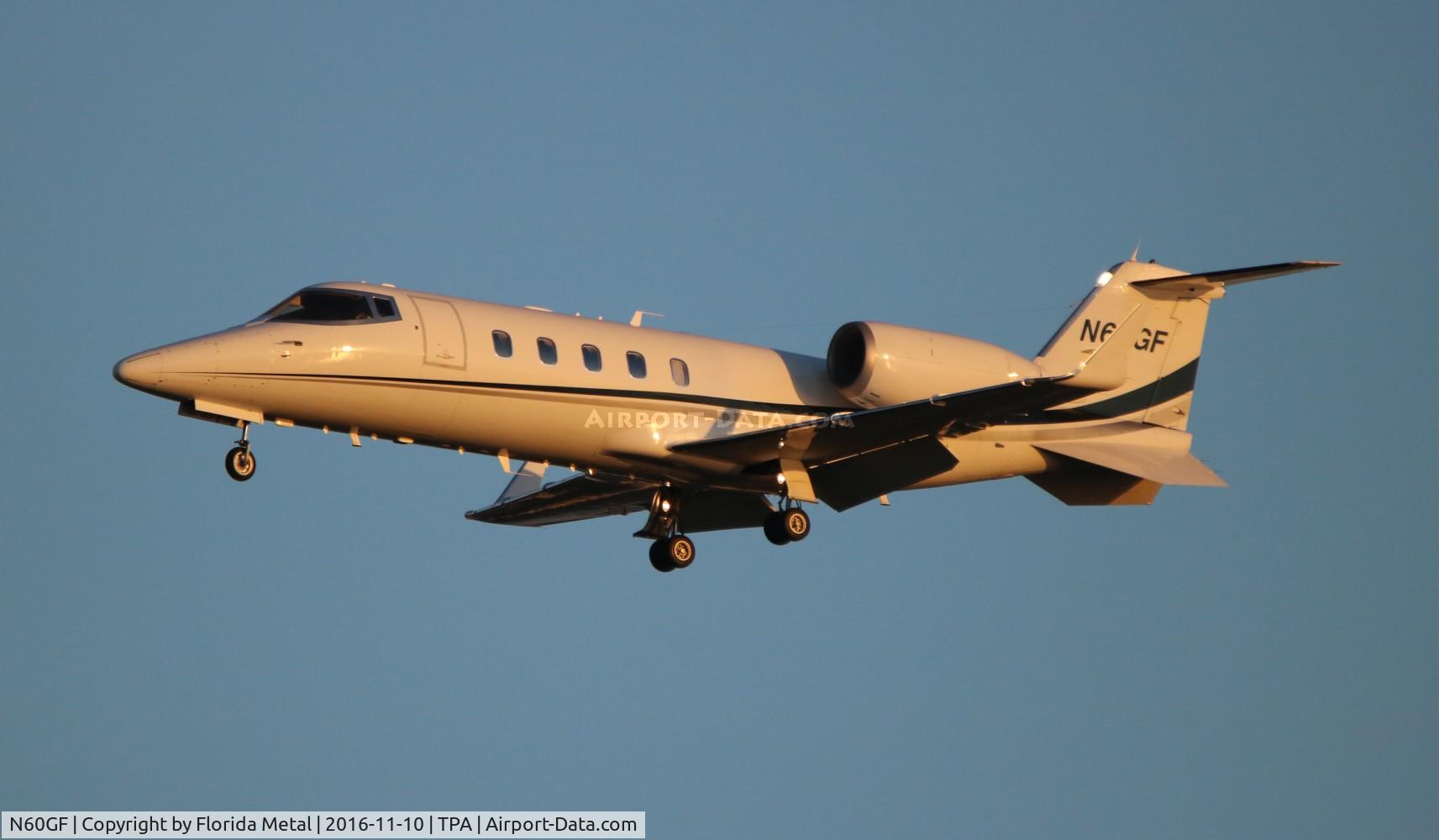 N60GF, 1996 Learjet Inc 60 C/N 077, Lear 60