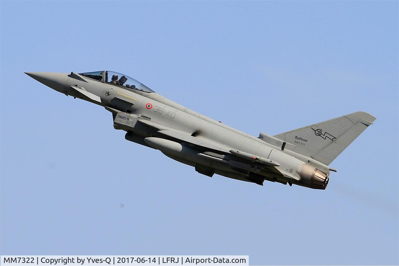 MM7322, Eurofighter EF-2000 Typhoon S C/N IS054, Eurofighter EF-2000 Typhoon S, Take off rwy 26, Landivisiau Naval Air Base (LFRJ) Tiger Meet 2017