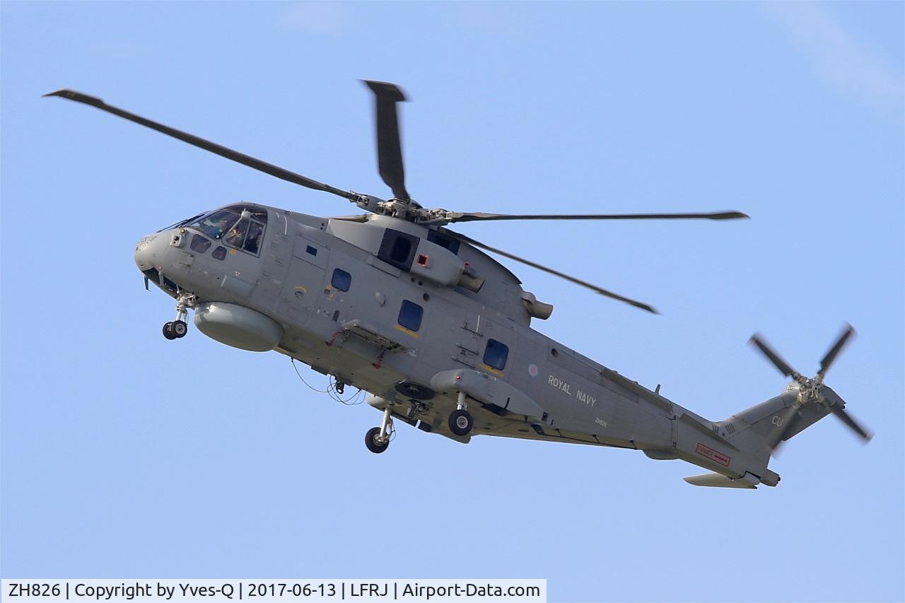 ZH826, AgustaWestland EH-101 Merlin HC.2 C/N MCSP01, Agusta-Westland EH-101 Merlin HC.2, On display, Landivisiau Naval Air Base (LFRJ) Tiger Meet 2017