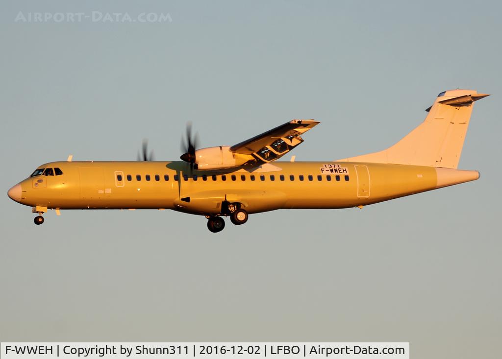 F-WWEH, 2016 ATR 72-600 (72-212A) C/N 1371, C/n 1371 - For Nesma Airlines