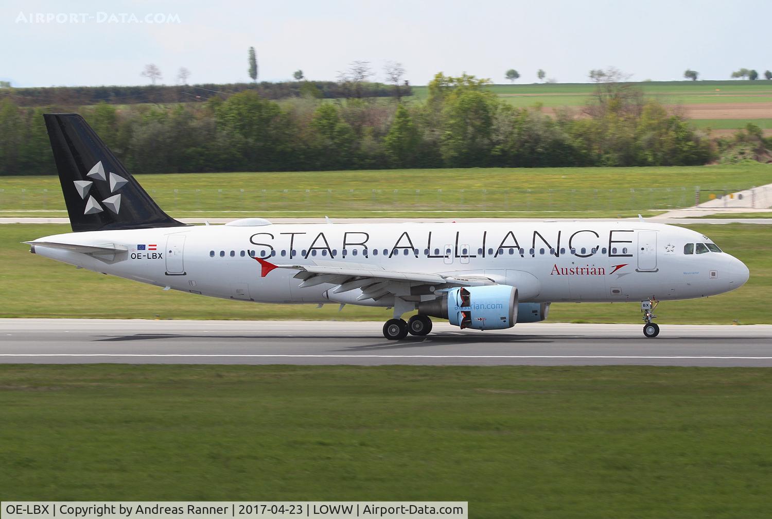 OE-LBX, 2002 Airbus A320-214 C/N 1735, Austrian Airlines A320