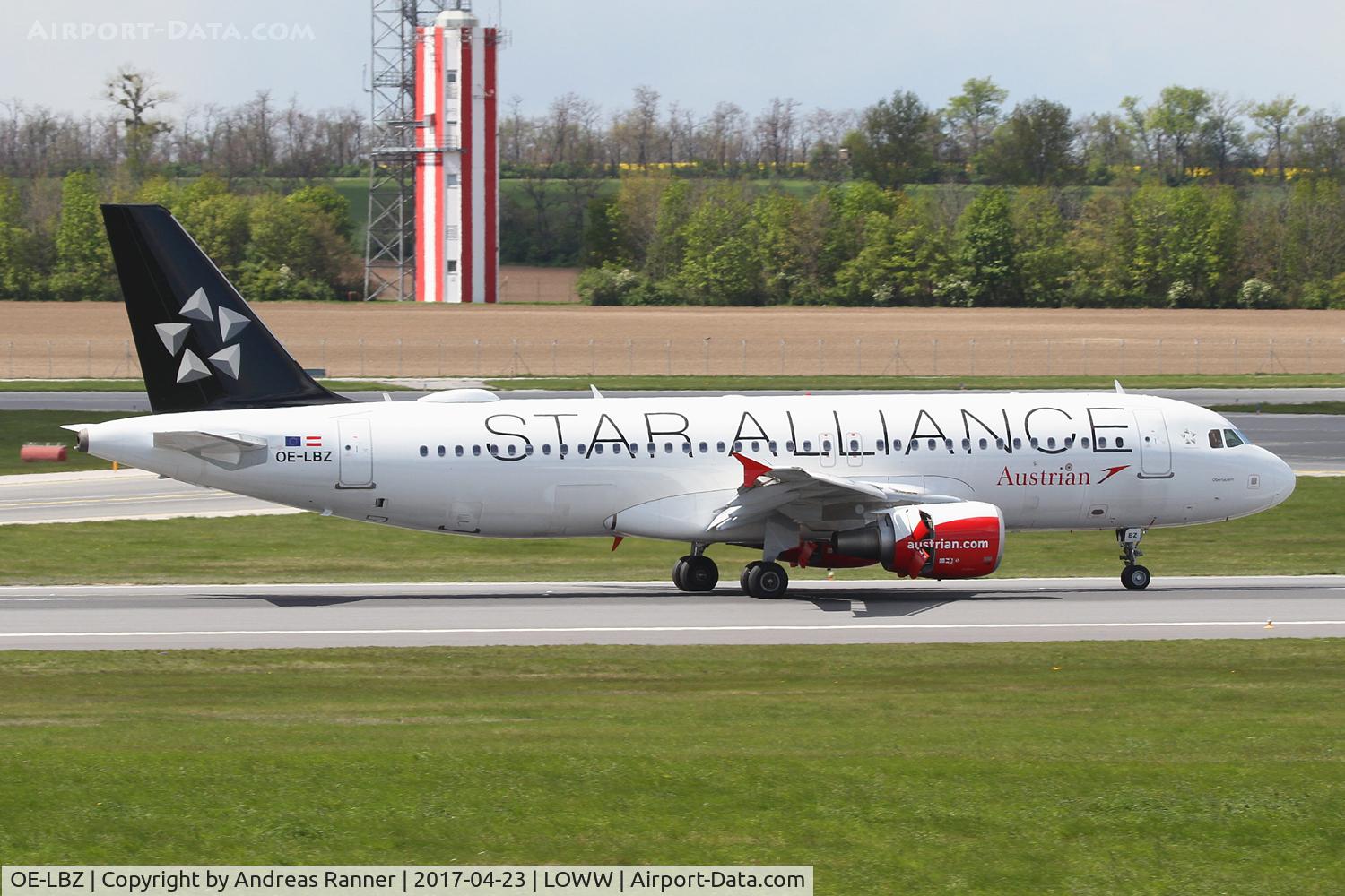 OE-LBZ, 2012 Airbus A320-214 C/N 5181, Austrian Airlines A320