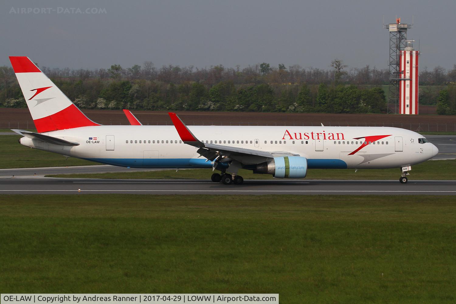 OE-LAW, 1992 Boeing 767-3Z9/ER C/N 26417, Austrian Airlines Boeing 767