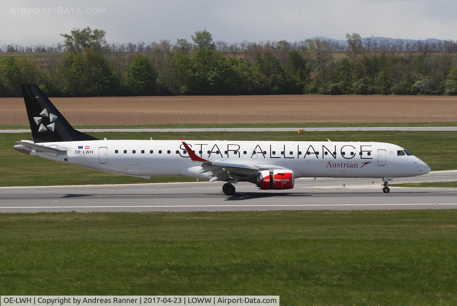 OE-LWH, 2011 Embraer 195LR (ERJ-190-200LR) C/N 19000486, Austrian Airlines ERJ-195