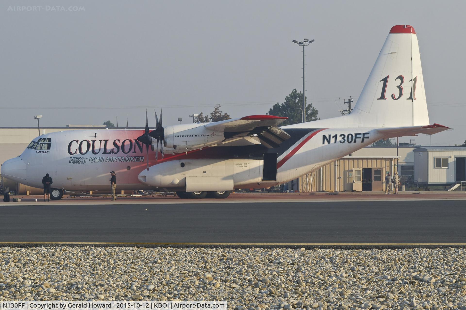 N130FF, 1980 Lockheed EC-130Q Hercules C/N 382-4901, Parked on the NIFC ramp.