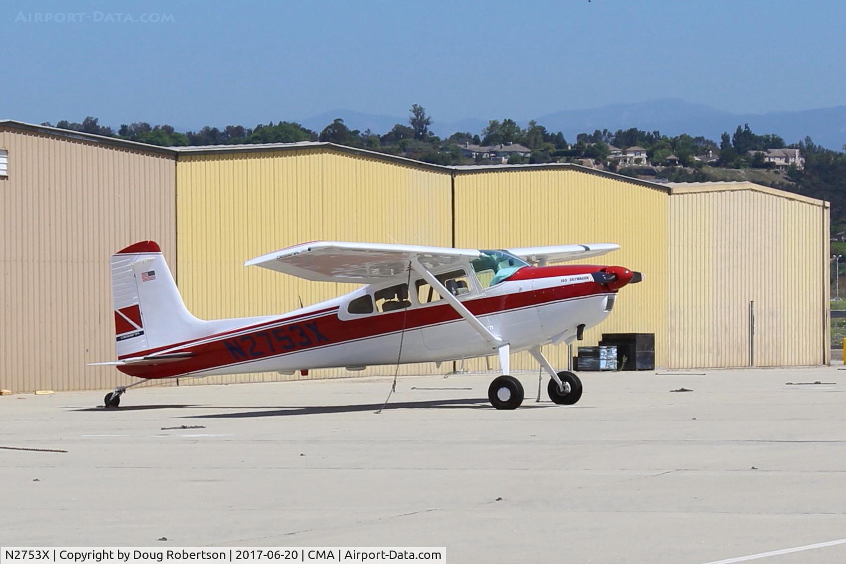 N2753X, 1965 Cessna 180H Skywagon C/N 18051553, 1965 Cessna 180H, Continental O-470 230 Hp