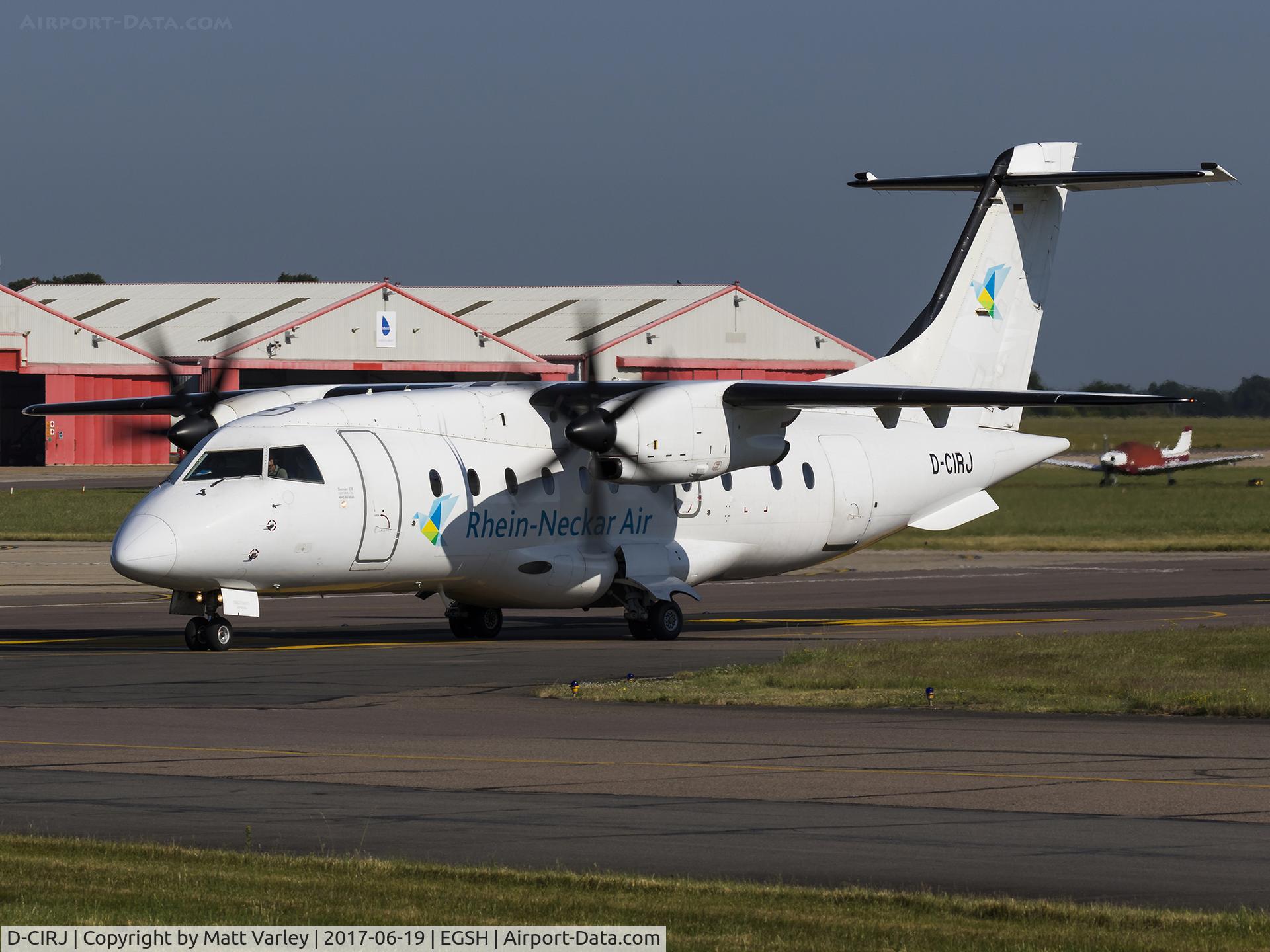D-CIRJ, 1995 Dornier 328-100 C/N 3035, Arriving at NWI...