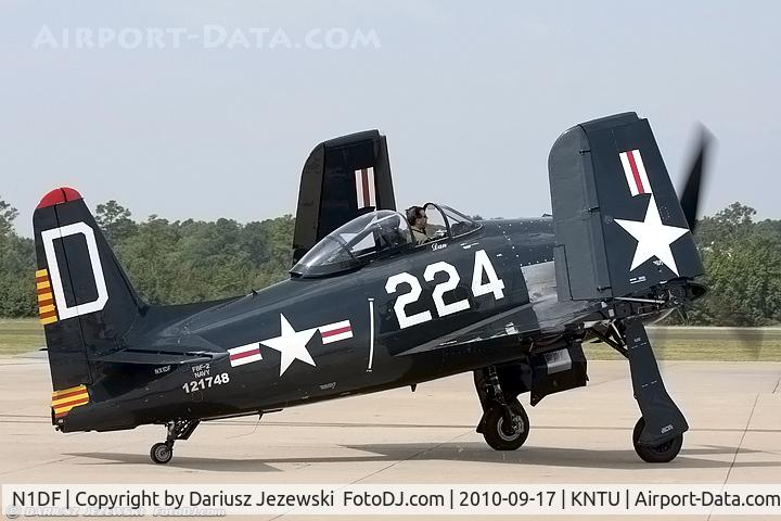 N1DF, 1948 Grumman F8F-2 (G58) Bearcat C/N D.1122, Grumman F8F-2 Bearcat CN 121748, NX1DF