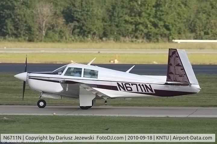 N6711N, 1968 Mooney M20C Ranger C/N 680045, Mooney M20C Ranger CN 680045, N6711N