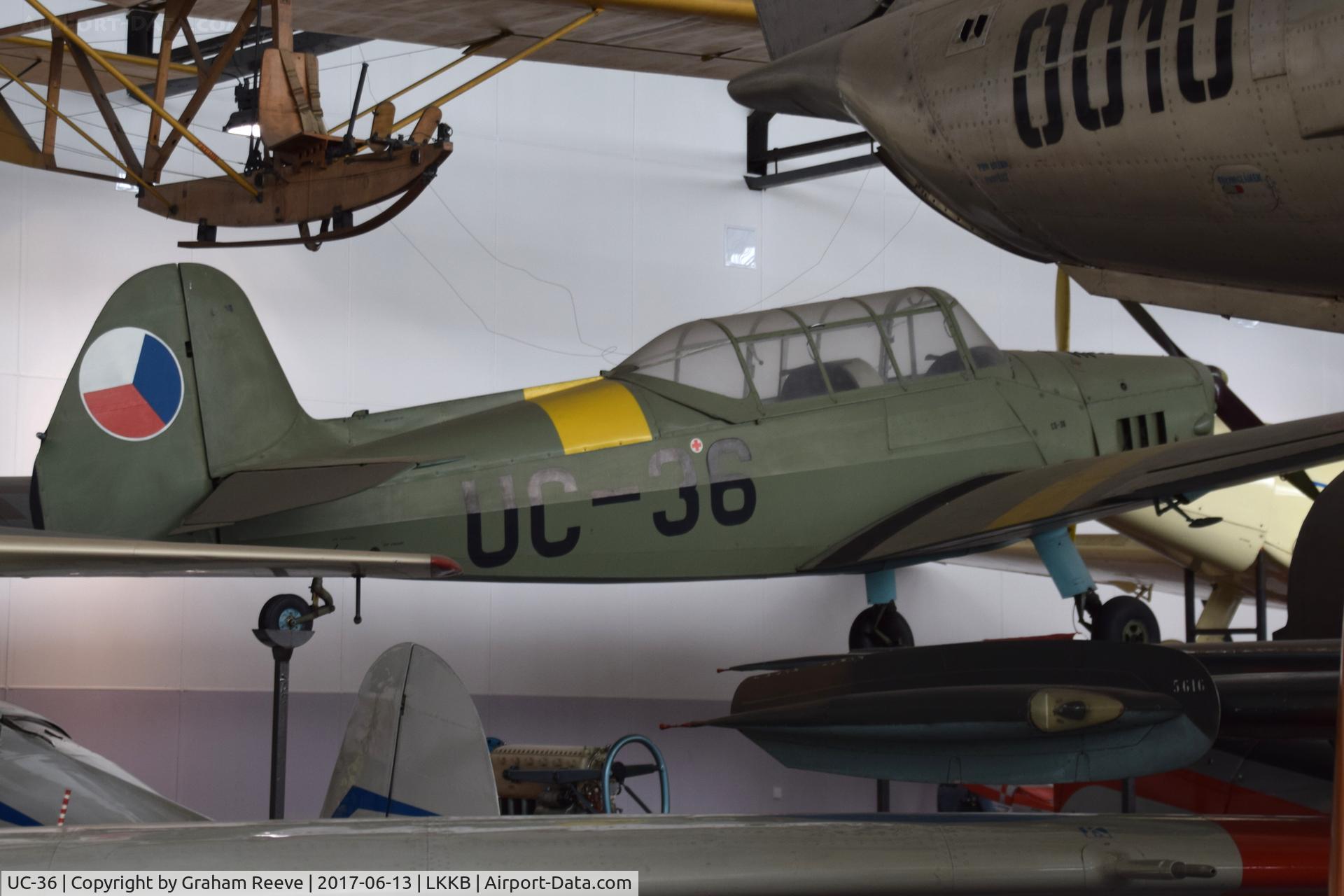UC-36, Zlin Z-26 Trener C/N 36, On display at 