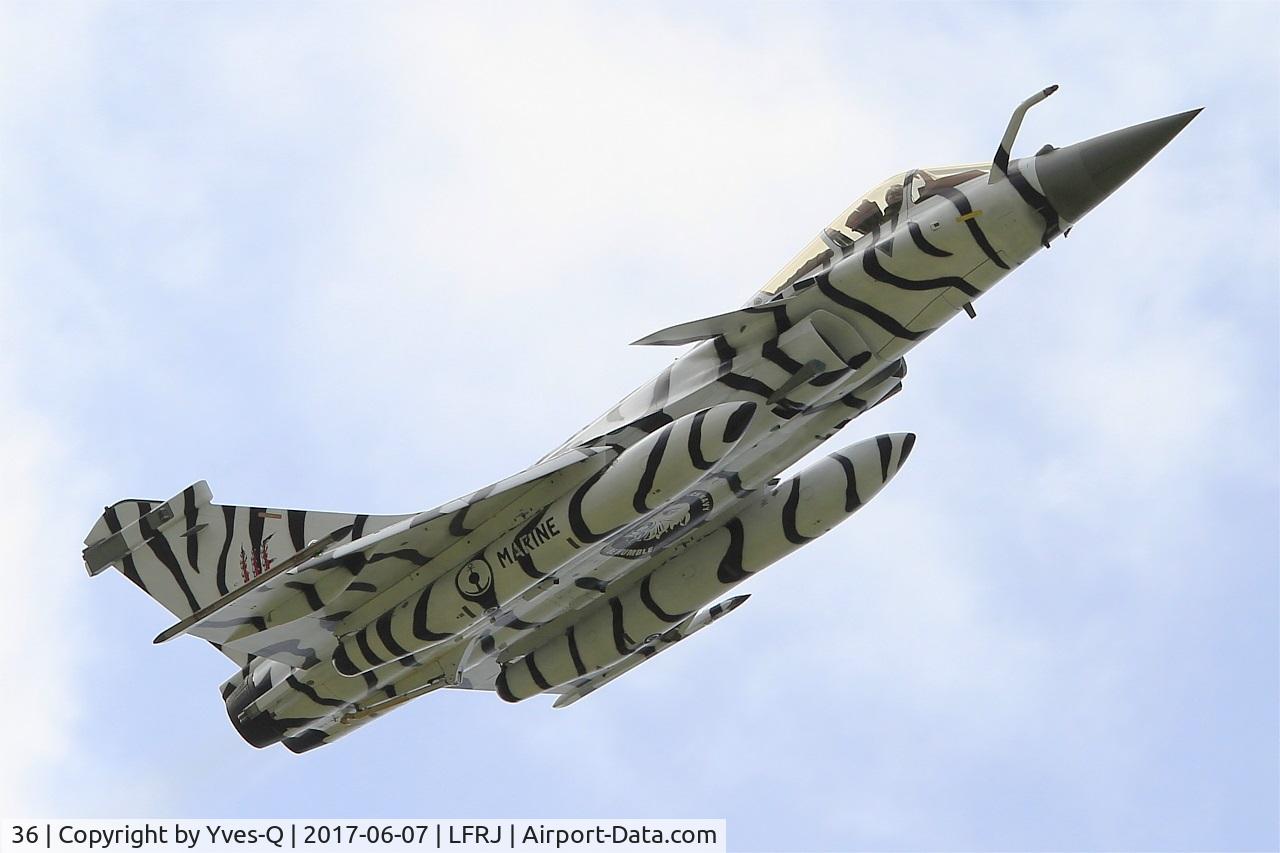 36, Dassault Rafale M C/N 36, Dassault Rafale M, Take off rwy 26, Landivisiau Naval Air Base (LFRJ) Tiger Meet 2017