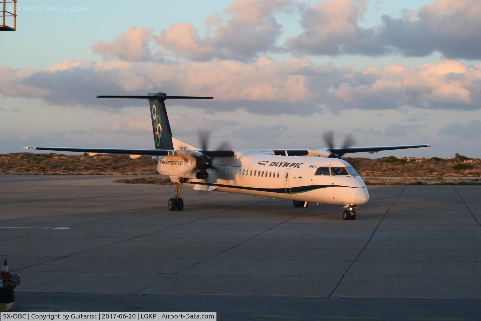 SX-OBC, 2009 De Havilland Canada DHC-8-402Q Dash 8 C/N 4276, At Karpathos