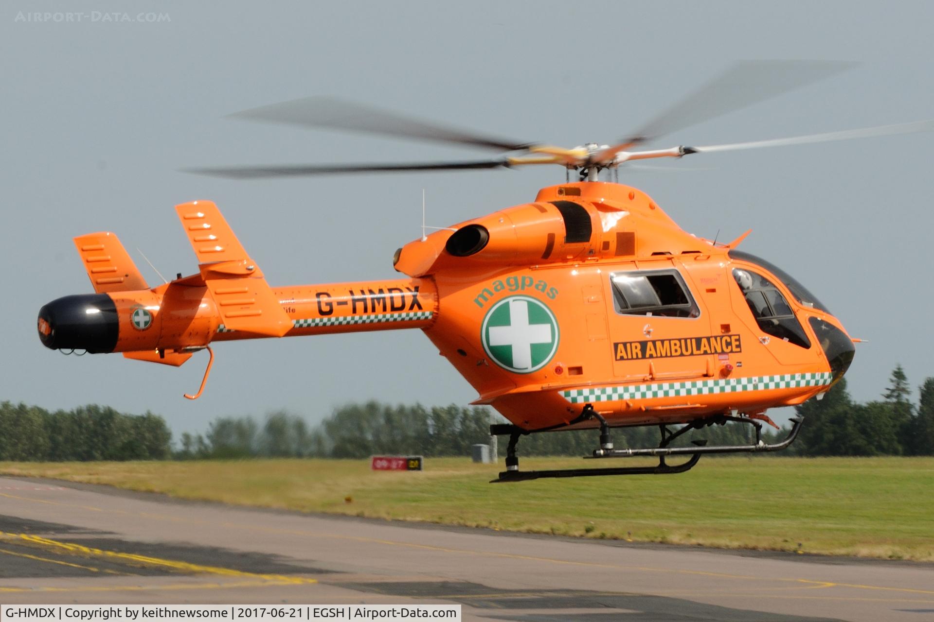 G-HMDX, 2007 MD Helicopters MD-900 Explorer C/N 900-00121, Very quick fuel stop.