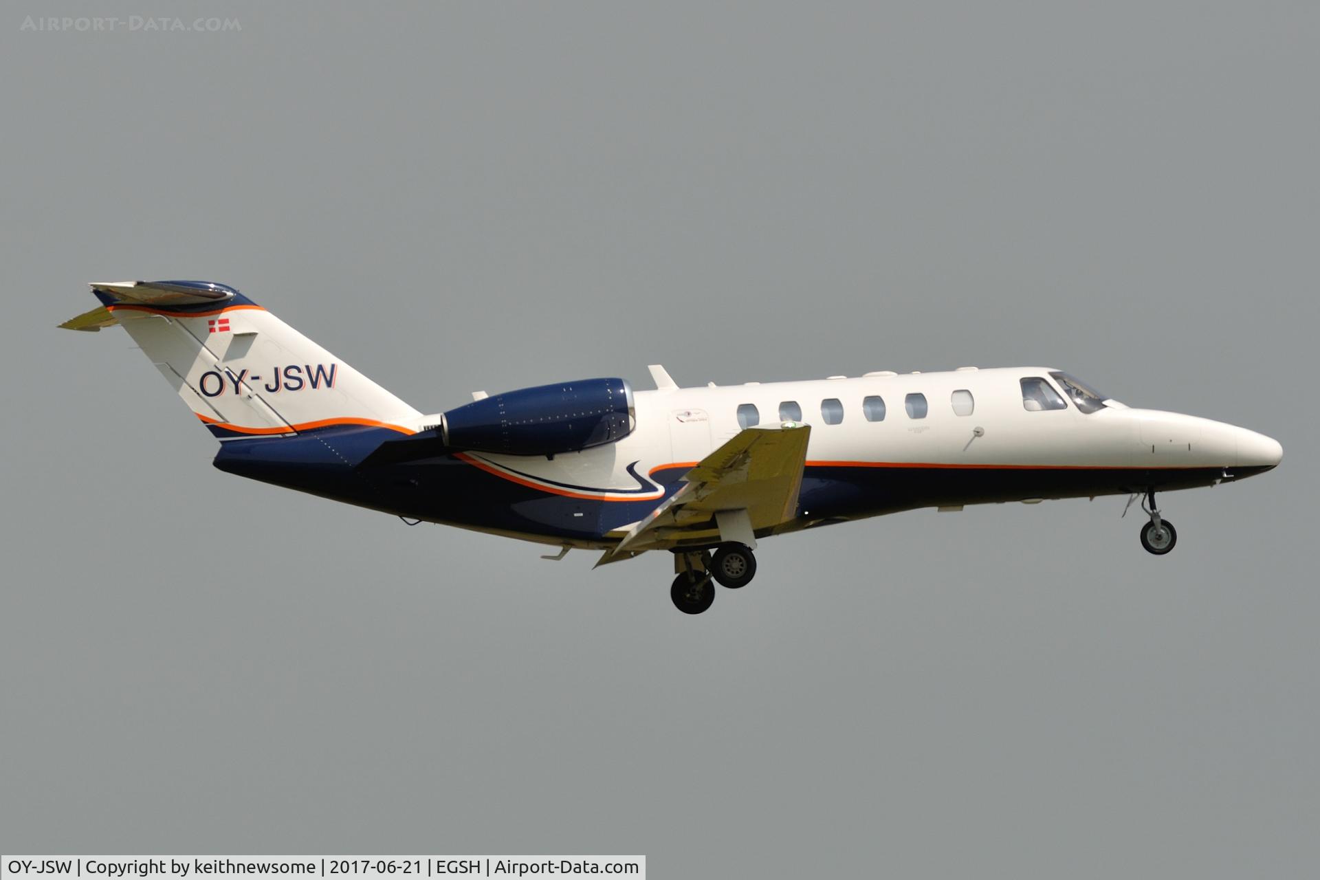 OY-JSW, 2009 Cessna 525A CitationJet CJ2 C/N 525A-0444, Nice first visit.