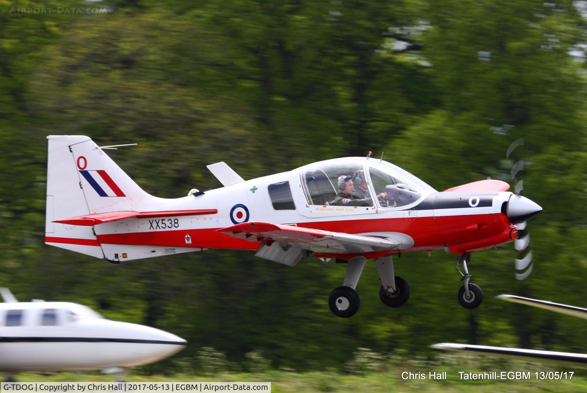 G-TDOG, 1973 Scottish Aviation Bulldog T.1 C/N BH.120/230, at the Tatenhill 
