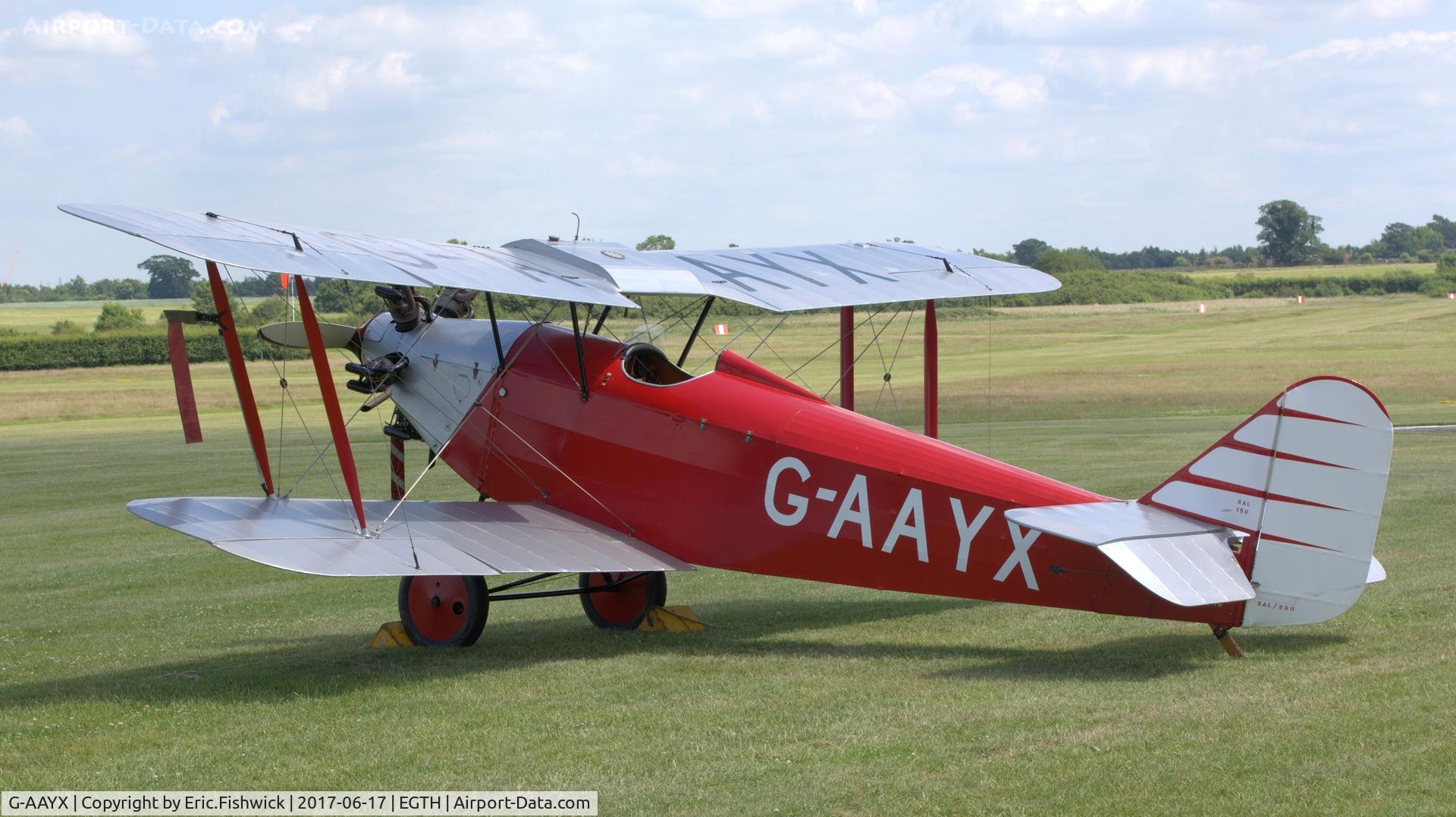 G-AAYX, 1930 Southern Martlet C/N 202, 1. G-AAYX at the epic Evening Airshow, The Shuttleworth Collection, June, 2017
