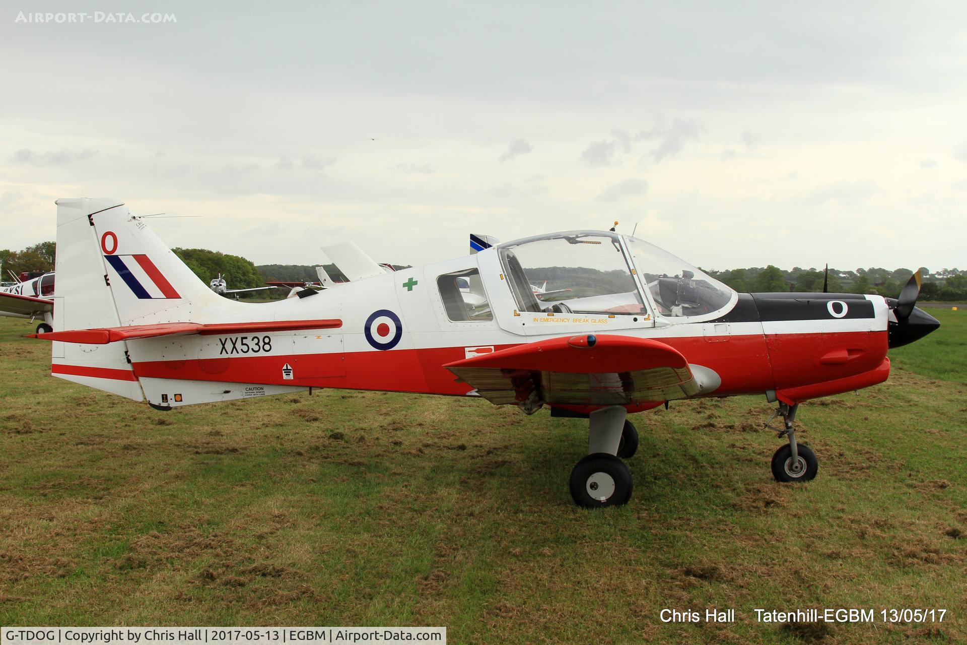 G-TDOG, 1973 Scottish Aviation Bulldog T.1 C/N BH.120/230, at the Tatenhill 