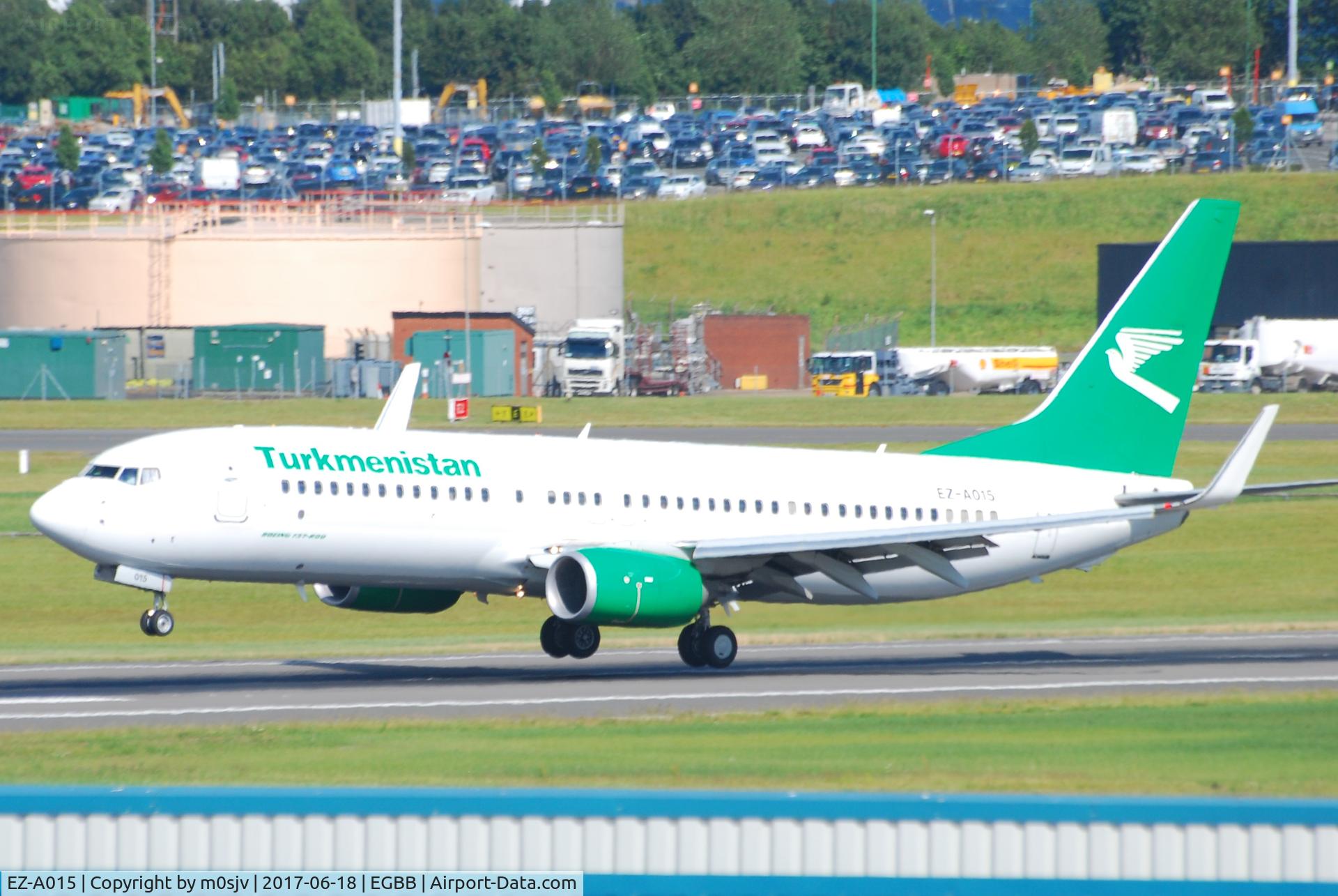 EZ-A015, 2013 Boeing 737-82K C/N 39774, Landing on 33 after a long flight