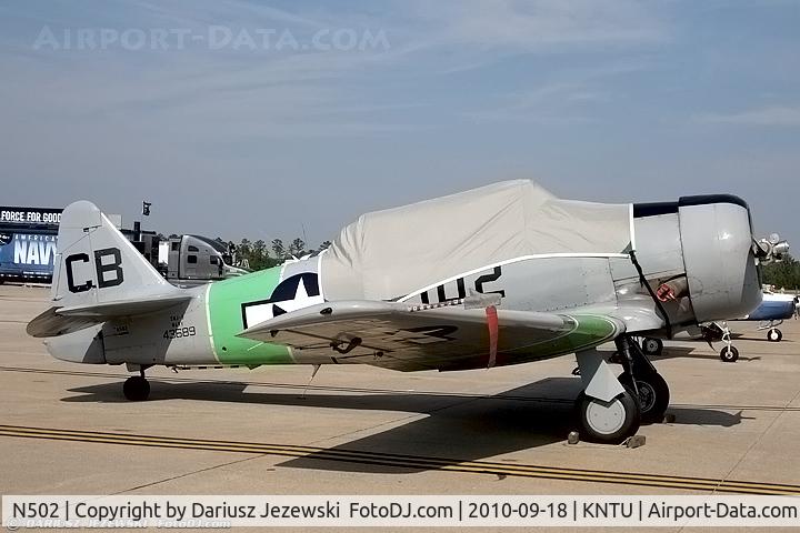 N502, 1941 North American SNJ-5 Texan Texan C/N 43689, North American SNJ-5 Texan CN 43689, N502