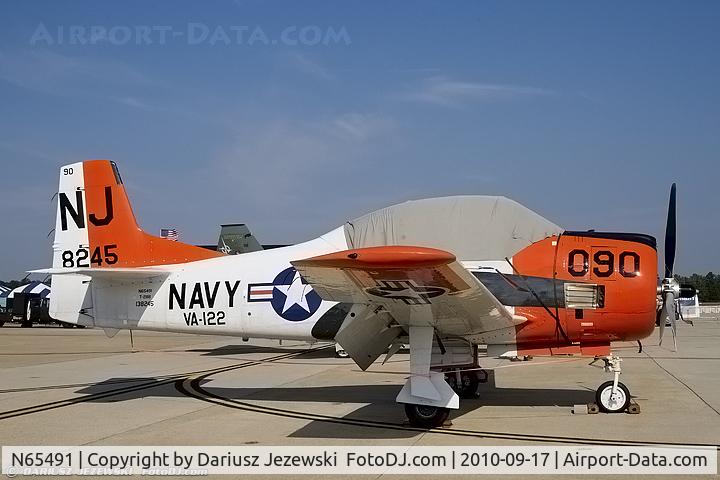 N65491, North American T-28B Trojan C/N 200-316 (138245), North American T-28B Trojan CN 138245, N65491