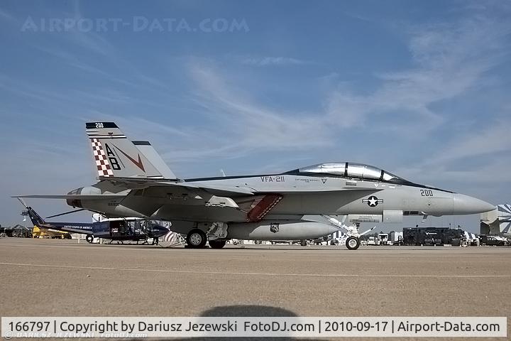 166797, Boeing F/A-18F Super Hornet C/N F170, FA-18F Super Hornet 166805 AB-200 from VFA-211 Checkmates NAS Oceana, VA