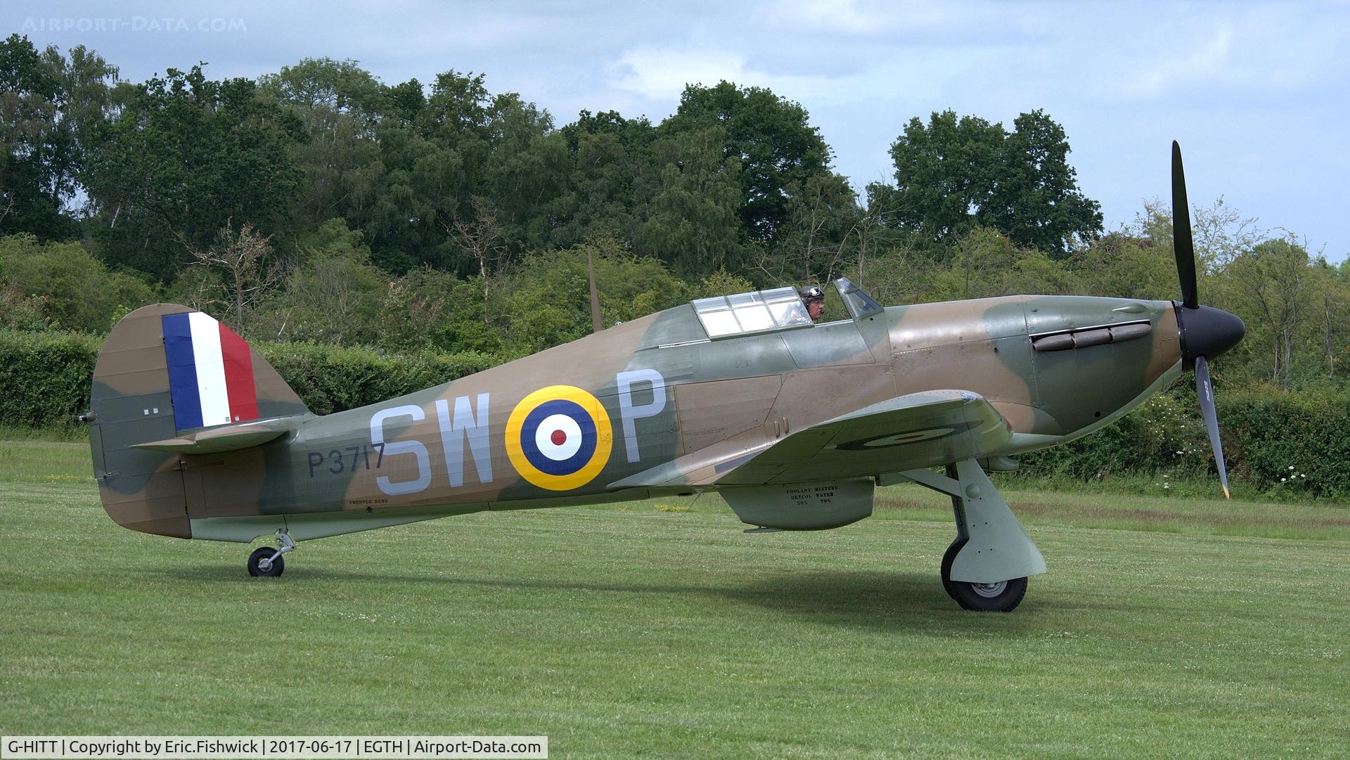 G-HITT, 1940 Hawker Hurricane I C/N Not found / see comment, x. P3717 at the epic Evening Airshow, The Shuttleworth Collection, June, 2017
