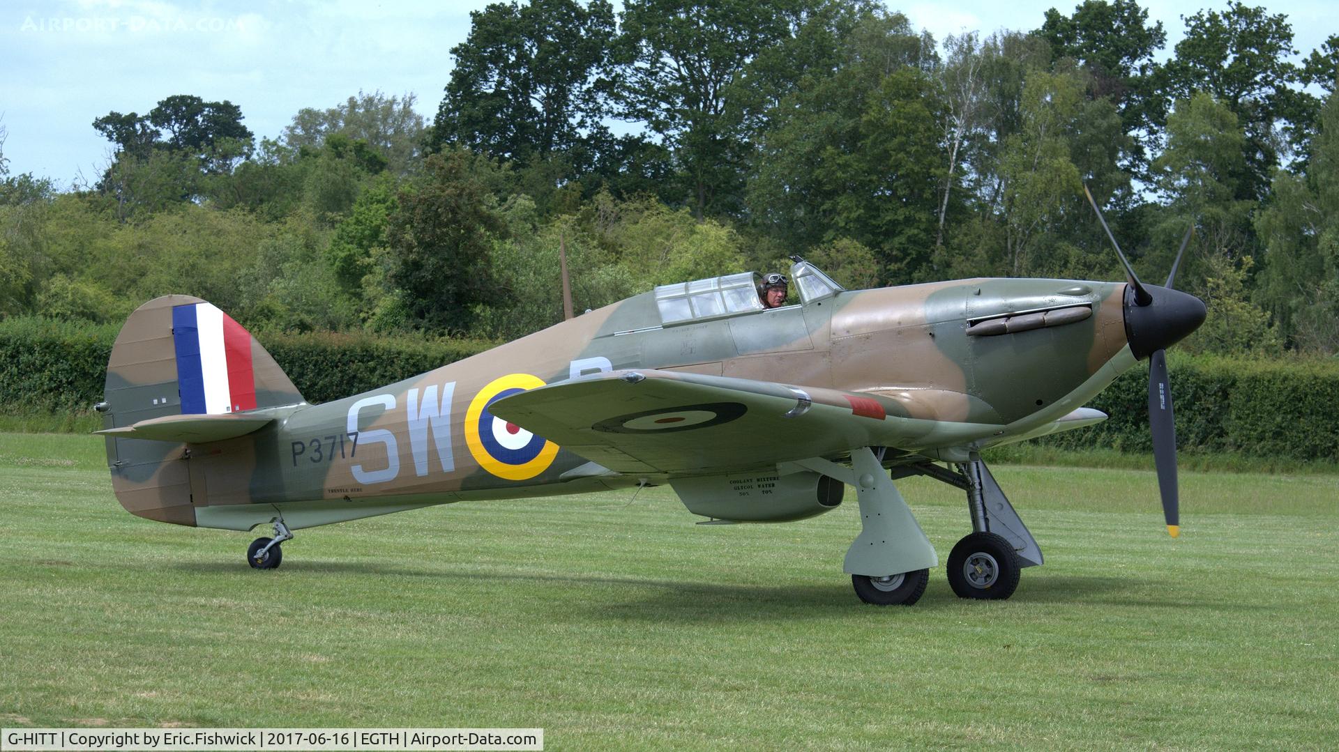G-HITT, 1940 Hawker Hurricane I C/N Not found / see comment, 2. P3717 on the eve of the epic Evening Airshow, The Shuttleworth Collection, June, 2017