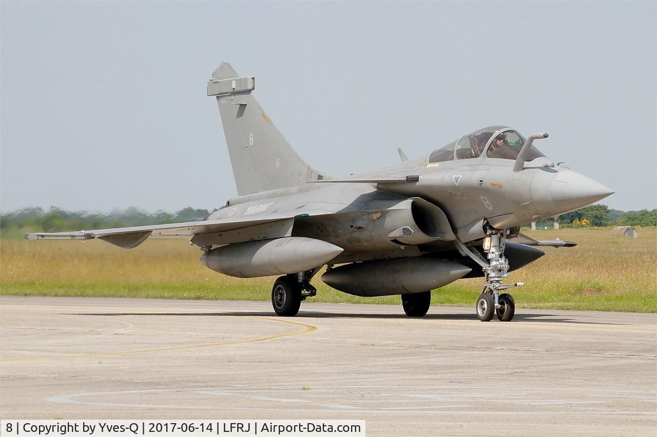 8, Dassault Rafale M C/N 8, Dassault Rafale M, Taxiing to flight-line, Landivisiau Naval Air Base (LFRJ) Tiger Meet 2017