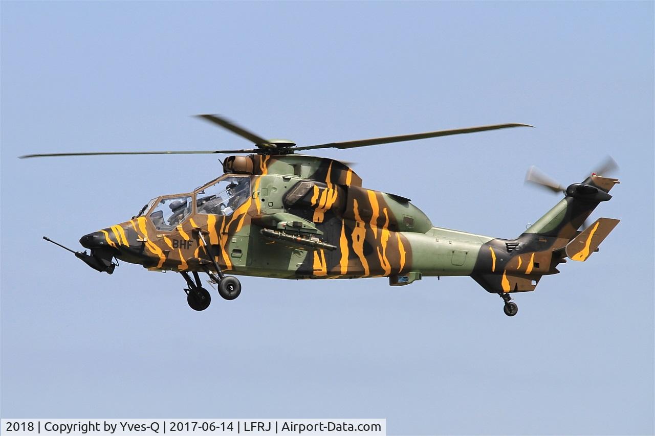 2018, Eurocopter EC-665 Tigre HAP C/N 2018, Eurocopter EC-665 Tigre HAP, On display, Landivisiau Naval Air Base (LFRJ) Tiger Meet 2017