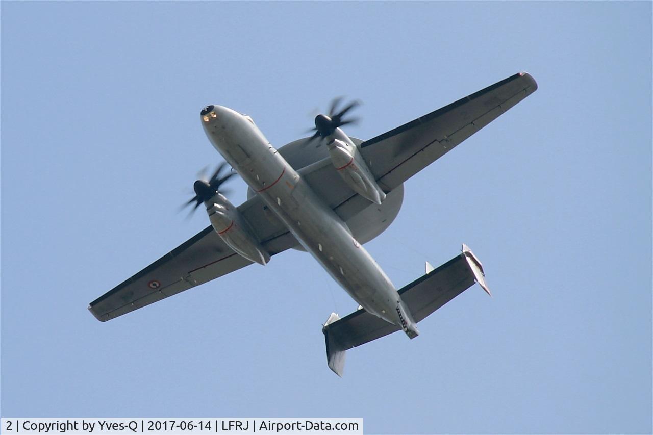 2, Grumman E-2C Hawkeye 2000 (G-123) C/N FR-2, Grumman E-2C Hawkeye, Flight before break over Landivisiau Naval Air Base (LFRJ) Tiger Meet 2017