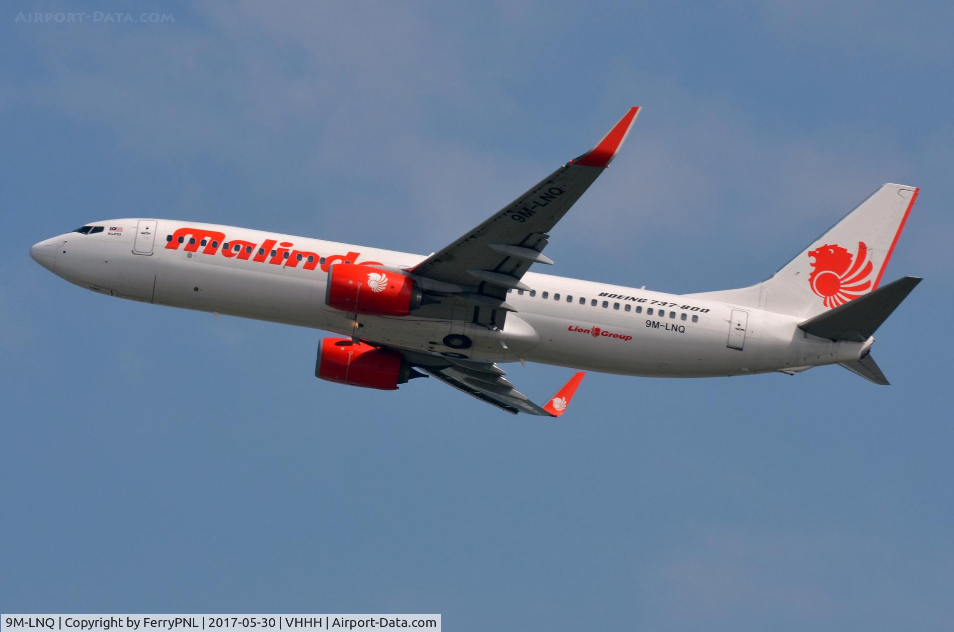9M-LNQ, 2015 Boeing 737-8GP C/N 39857, Malindo B738 taking-off.