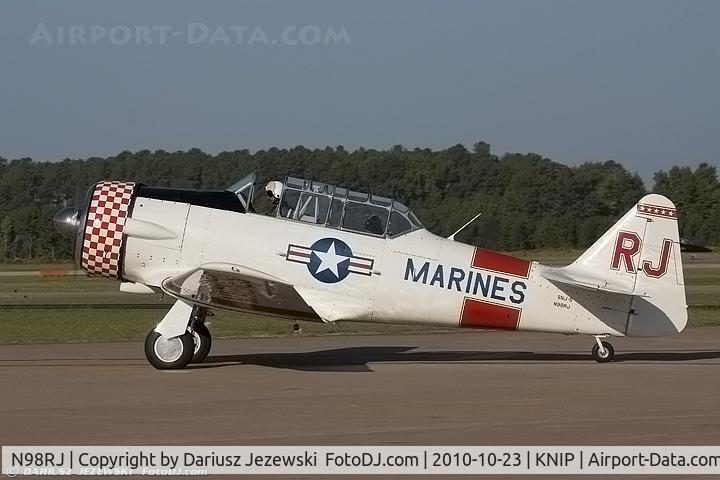 N98RJ, 1944 North American SNJ-5C Texan Texan C/N 88-17960, North American SNJ-5C Texan CN 90752, N98RJ
