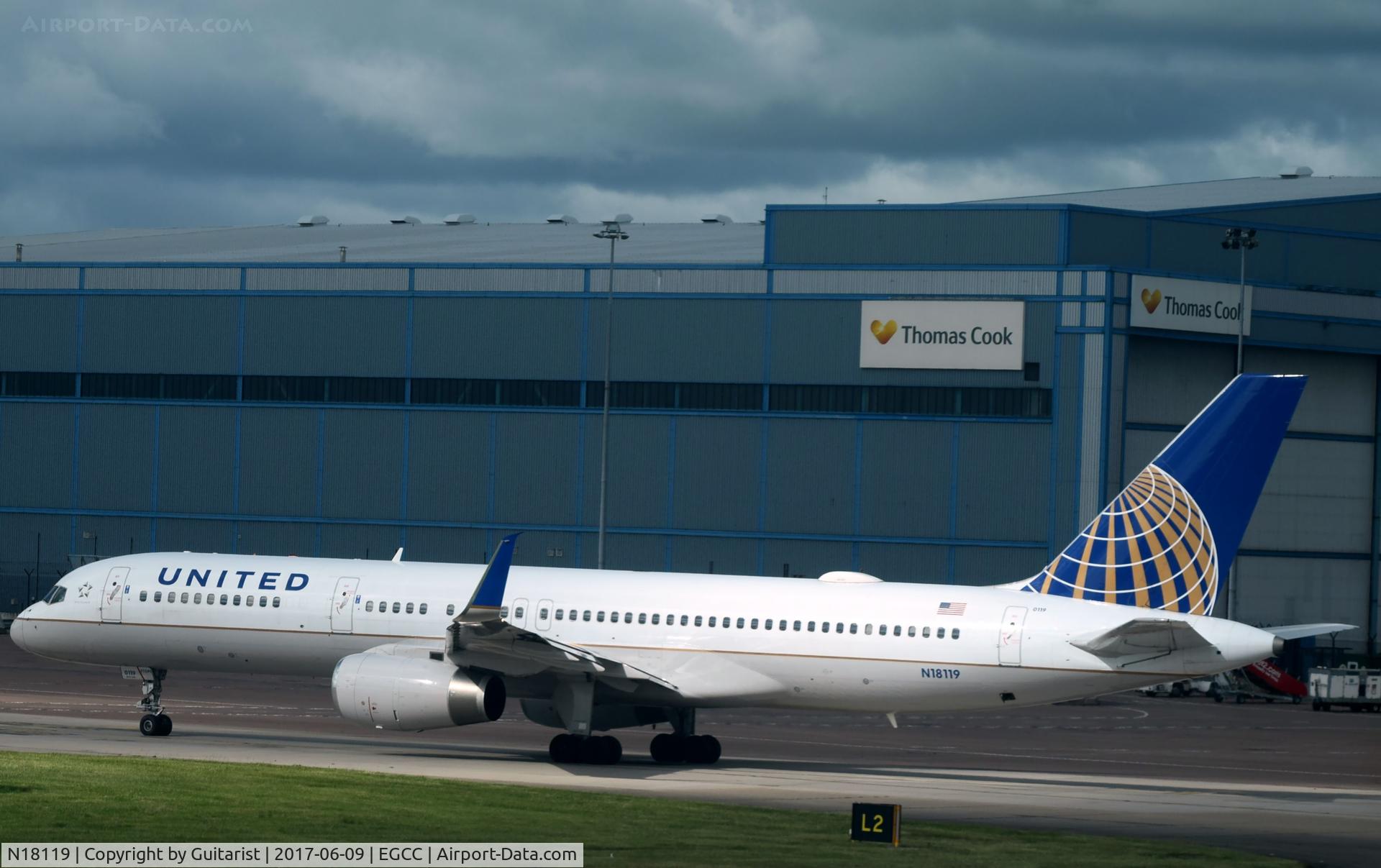 N18119, 1997 Boeing 757-224 C/N 27561, At Manchester