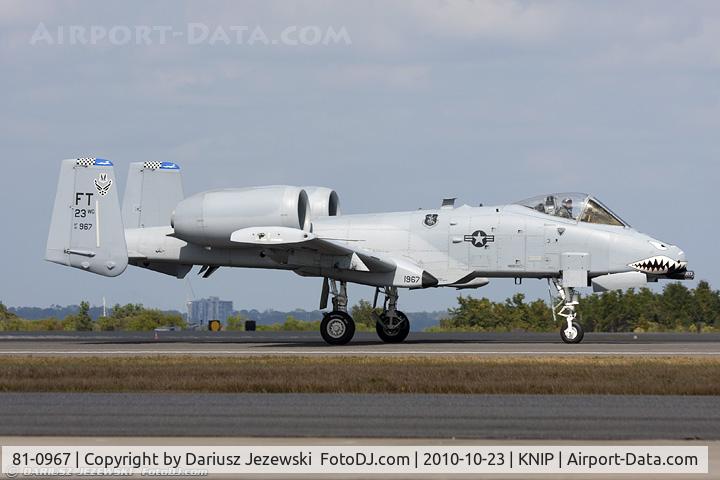 81-0967, 1981 Fairchild Republic A-10C Thunderbolt II C/N A10-0662, A-10C Thunderbolt 81-0967 FT from 74th FS Flying Tigers 23rd FW Pope AFB, NC