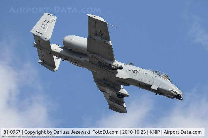 81-0967, 1981 Fairchild Republic A-10C Thunderbolt II C/N A10-0662, A-10C Thunderbolt 81-0967 FT from 74th FS Flying Tigers 23rd FW Pope AFB, NC