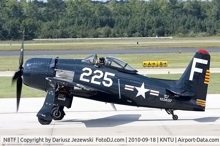 N8TF, 1948 Grumman F8F-2 (G58) Bearcat C/N D.1190, Grumman F8F-2 Bearcat CN 122637,NX8TF