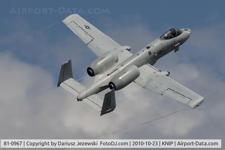 81-0967, 1981 Fairchild Republic A-10C Thunderbolt II C/N A10-0662, A-10C Thunderbolt 81-0967 FT from 74th FS Flying Tigers 23rd FW Pope AFB, NC