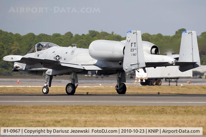 81-0967, 1981 Fairchild Republic A-10C Thunderbolt II C/N A10-0662, A-10C Thunderbolt 81-0967 FT from 74th FS Flying Tigers 23rd FW Pope AFB, NC