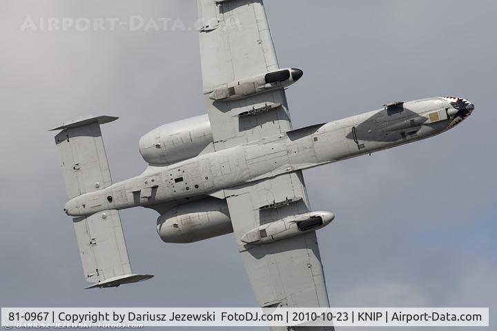 81-0967, 1981 Fairchild Republic A-10C Thunderbolt II C/N A10-0662, A-10C Thunderbolt 81-0967 FT from 74th FS Flying Tigers 23rd FW Pope AFB, NC