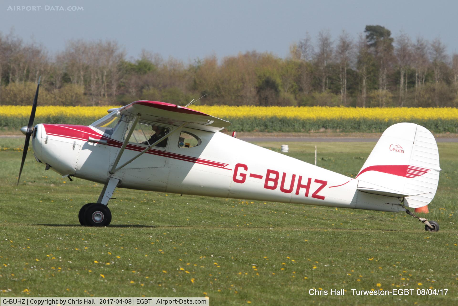 G-BUHZ, 1948 Cessna 120 C/N 14950, at The Beagle Pup 50th anniversary celebration fly in