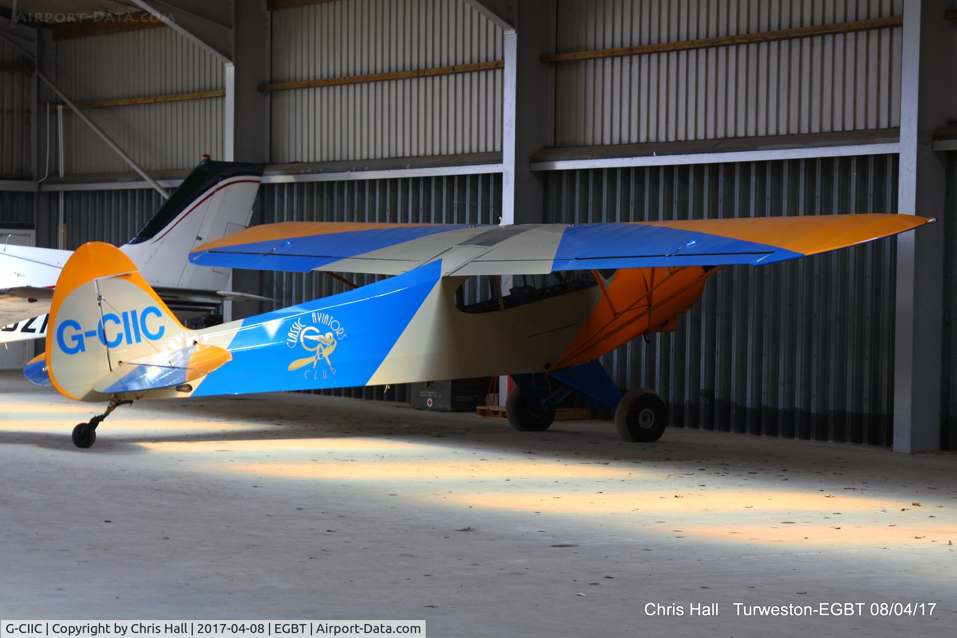 G-CIIC, 1957 Piper PA-18-150 Super Cub C/N 18-5356, at Turweston
