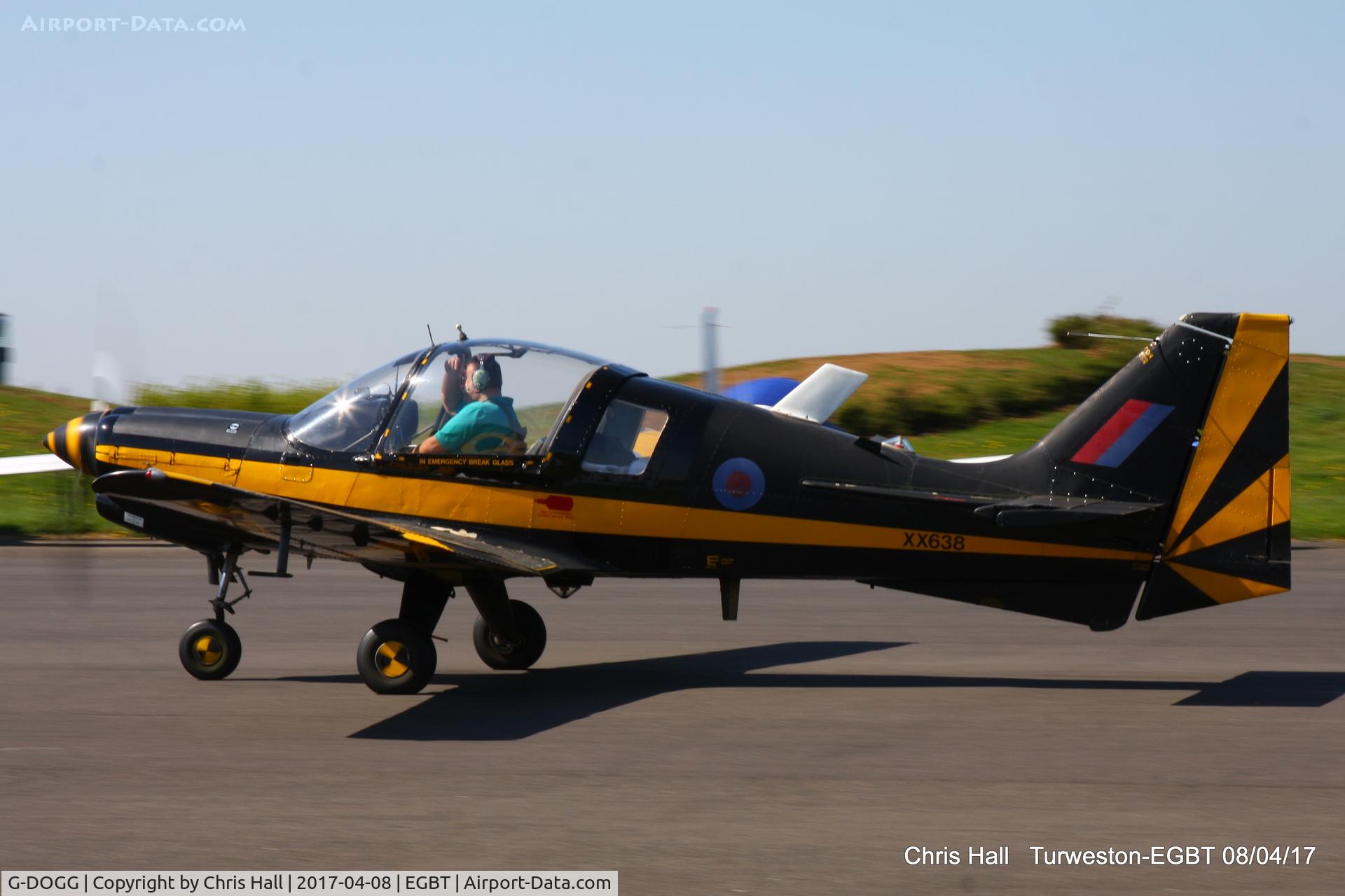 G-DOGG, 1974 Scottish Aviation Bulldog T.1 C/N BH120/308, at The Beagle Pup 50th anniversary celebration fly in