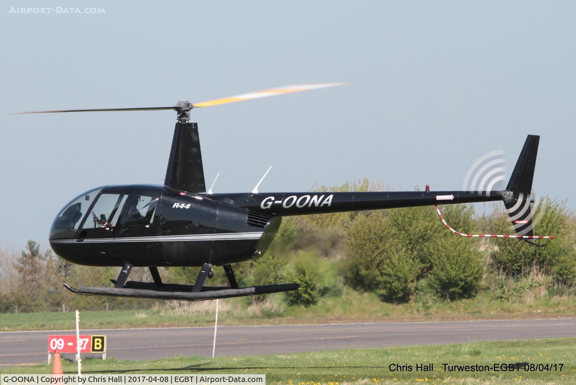 G-OONA, 2005 Robinson R44 Clipper II C/N 10907, at The Beagle Pup 50th anniversary celebration fly in