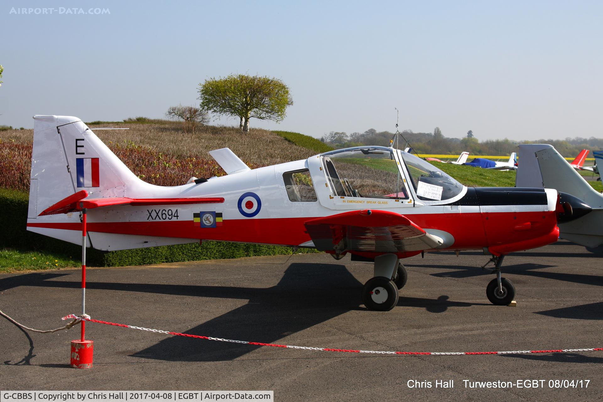 G-CBBS, 1973 Scottish Aviation Bulldog T.1 C/N BH120/343, at The Beagle Pup 50th anniversary celebration fly in