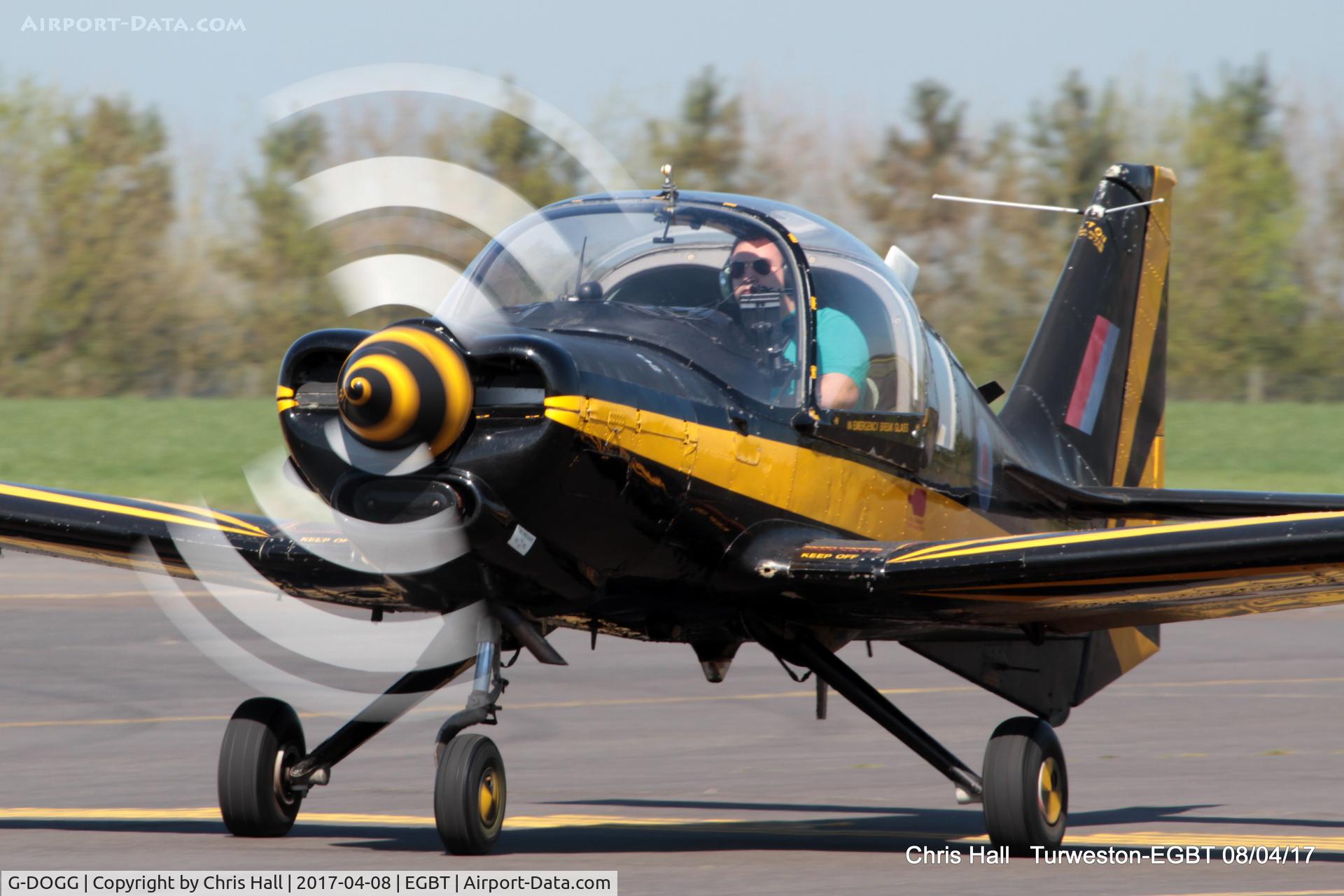 G-DOGG, 1974 Scottish Aviation Bulldog T.1 C/N BH120/308, at The Beagle Pup 50th anniversary celebration fly in