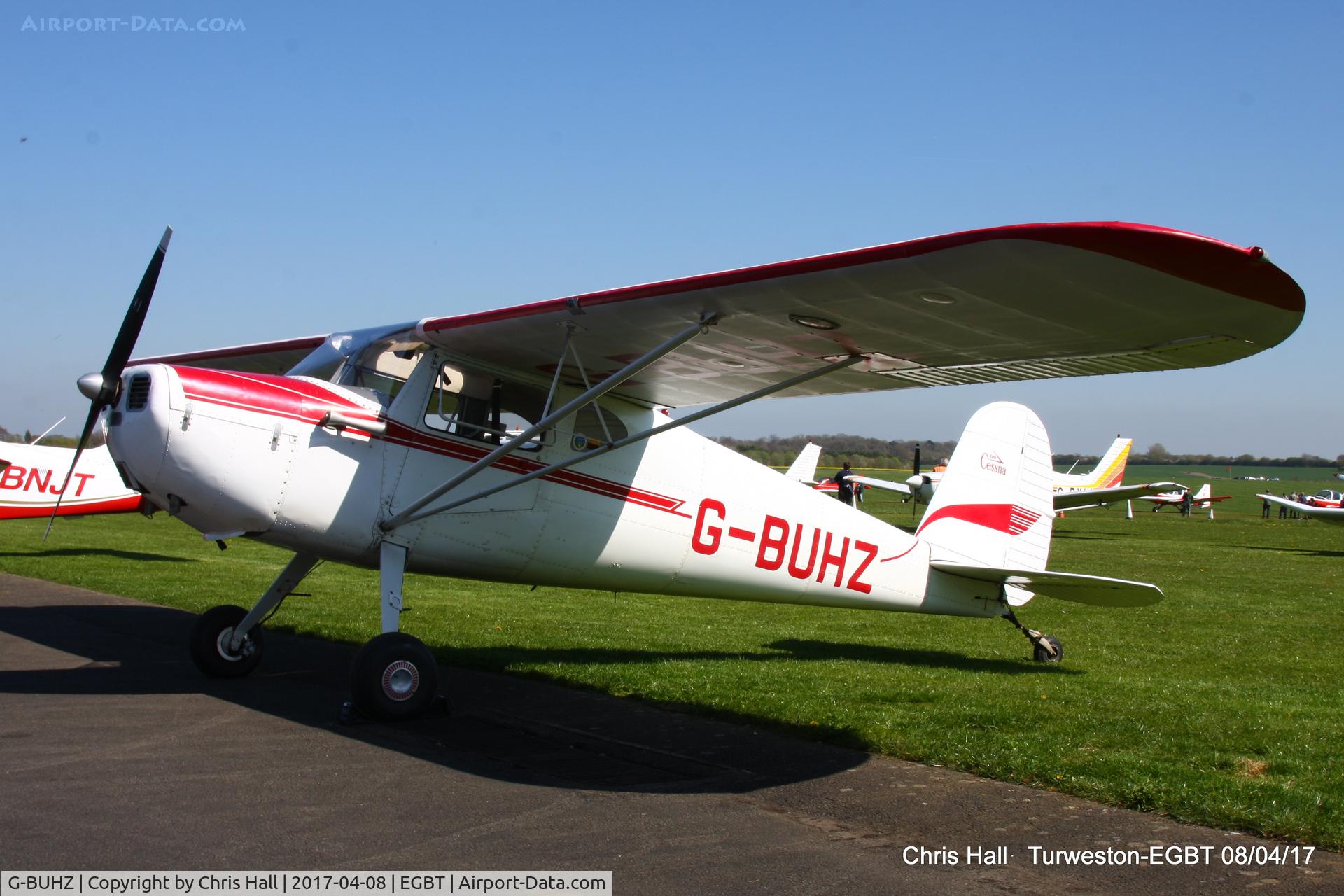 G-BUHZ, 1948 Cessna 120 C/N 14950, at The Beagle Pup 50th anniversary celebration fly in