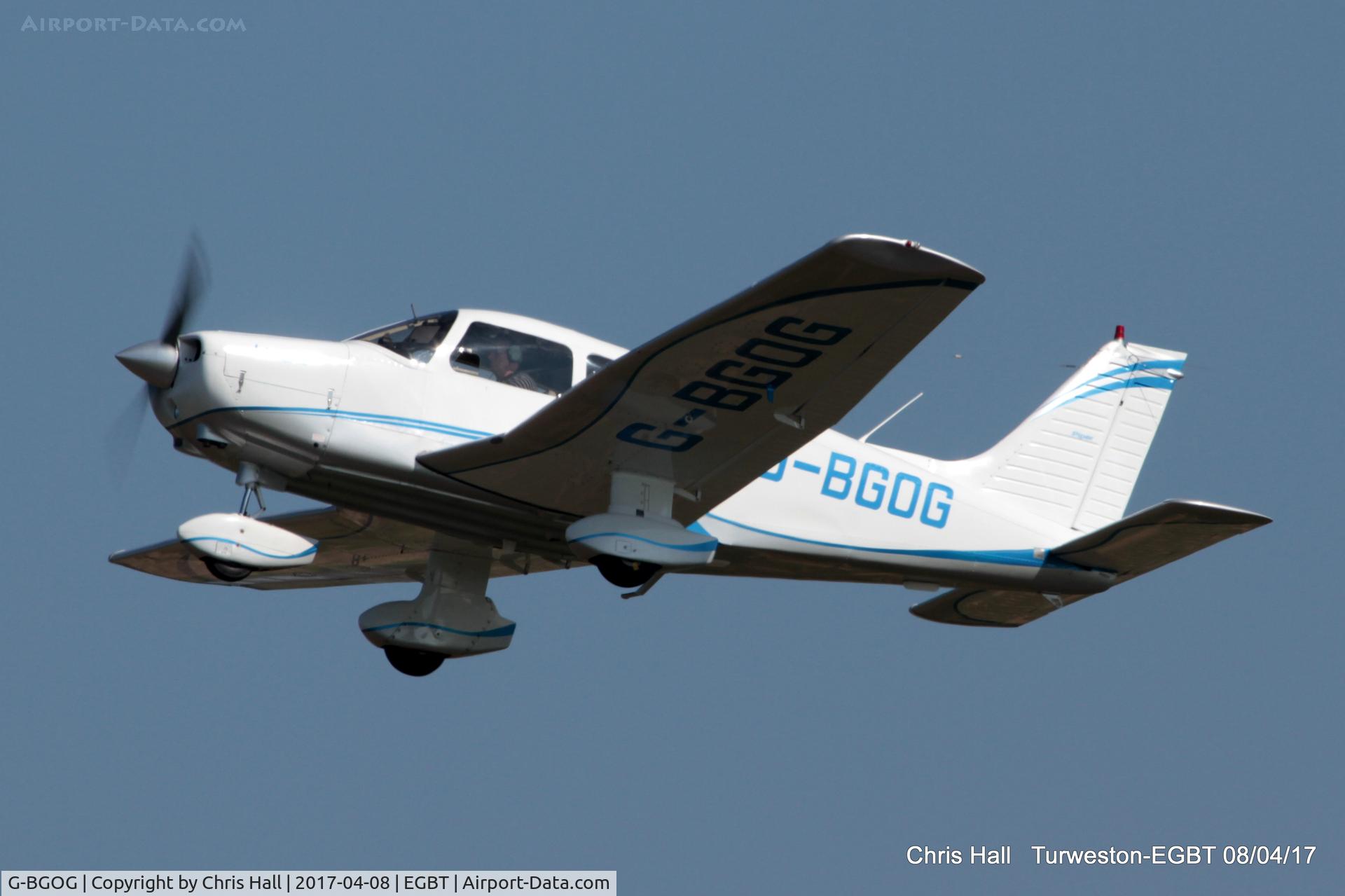 G-BGOG, 1979 Piper PA-28-161 Cherokee Warrior II C/N 28-7916350, at The Beagle Pup 50th anniversary celebration fly in