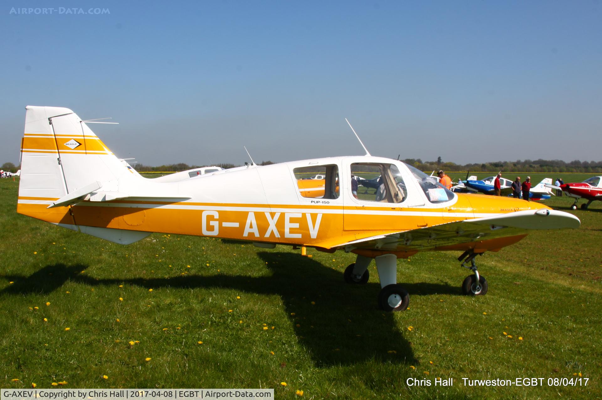 G-AXEV, 1969 Beagle B-121 Pup Series 2 (Pup 150) C/N B121-070, at The Beagle Pup 50th anniversary celebration fly in